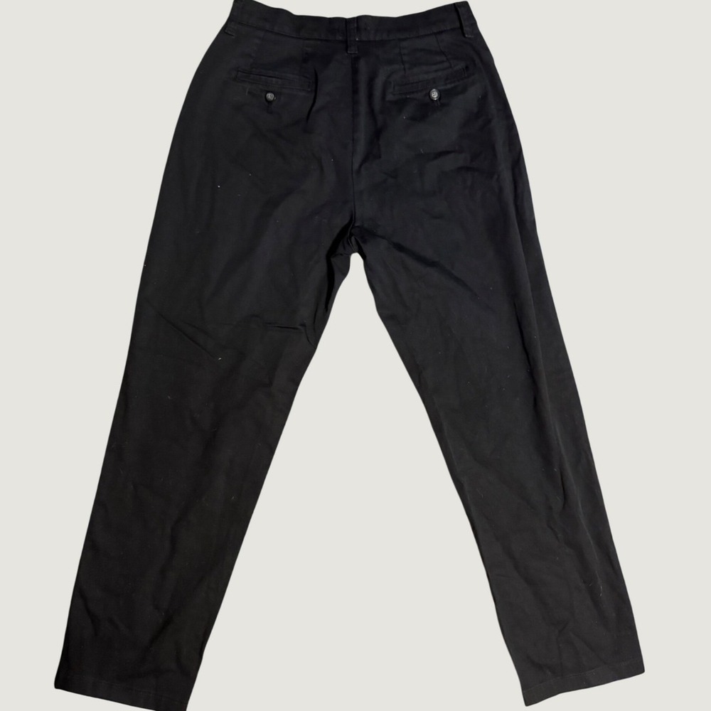 Lee At The Waist Black Chino Pants Straight Leg Casual Trousers Mens
